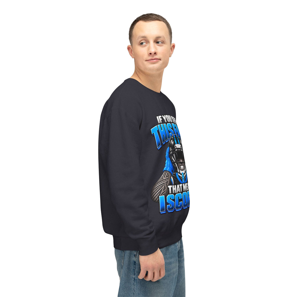 If You See This Face Lightweight Sweatshirt