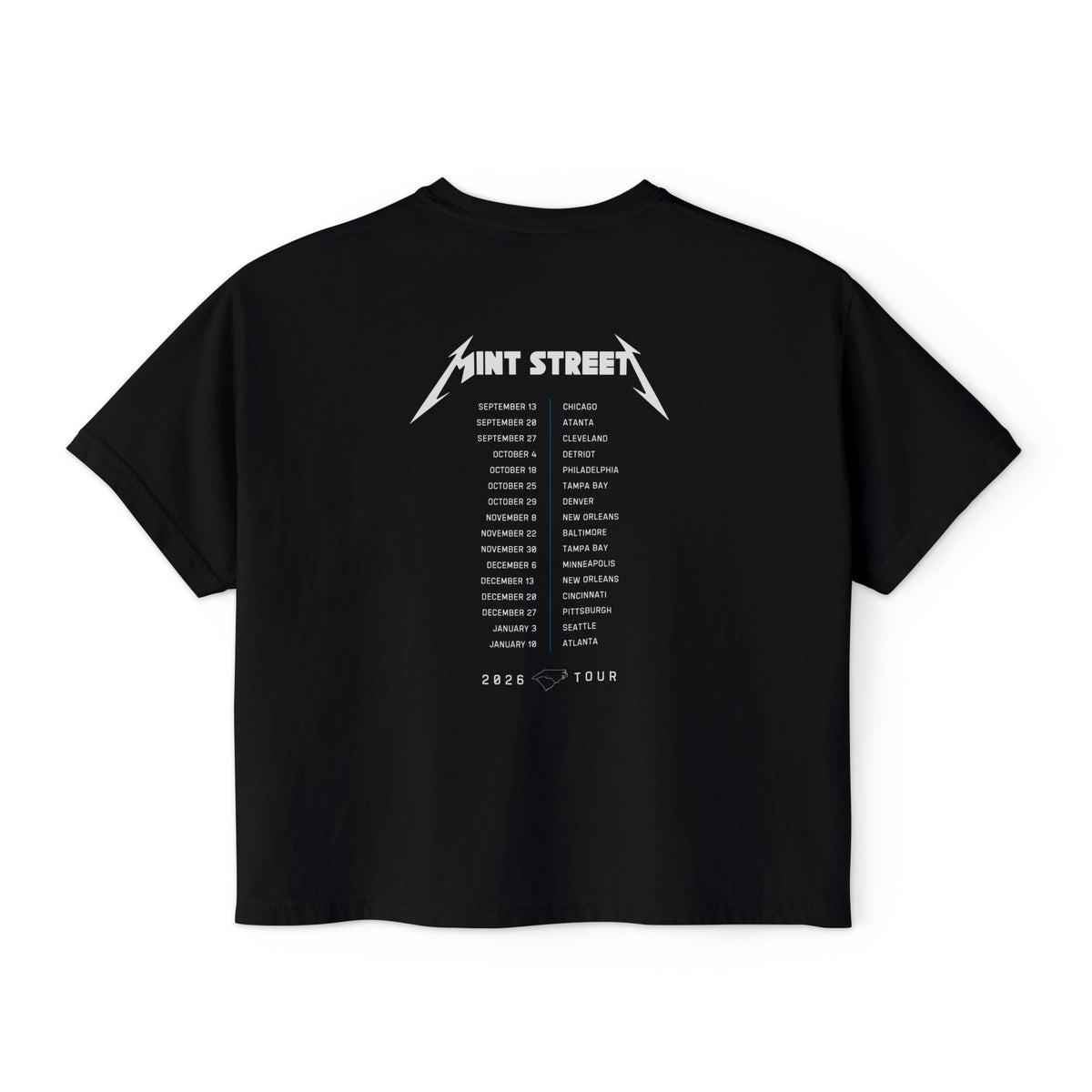 Mint Street 2026 Tour Boxy Women's T-Shirt