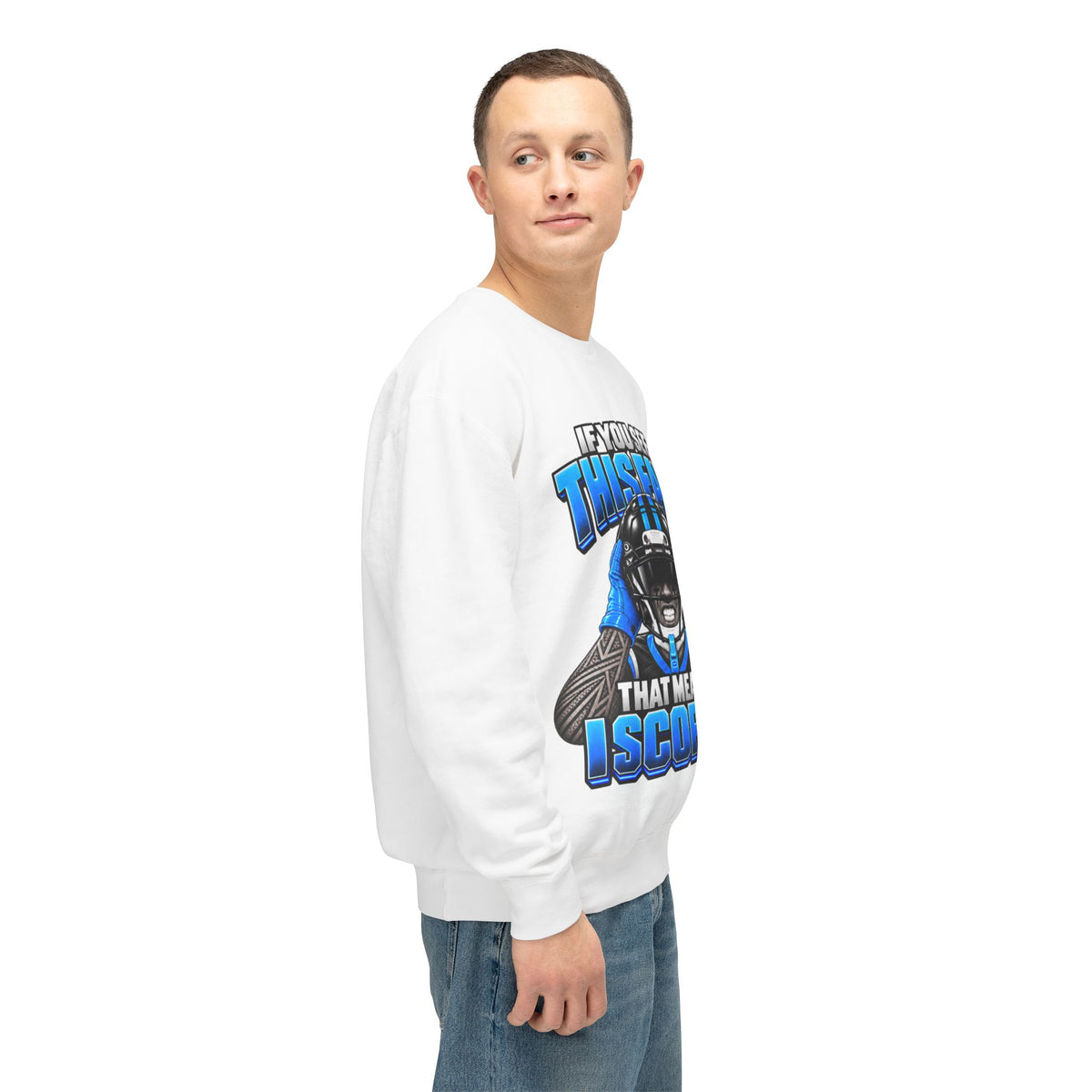 If You See This Face Lightweight Sweatshirt