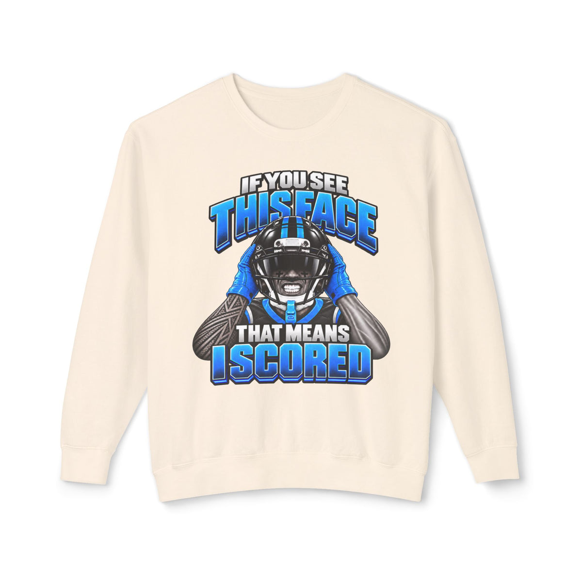 If You See This Face Lightweight Sweatshirt